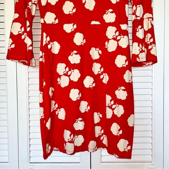 Boden Floral Orange Dress - Picture 7 of 16